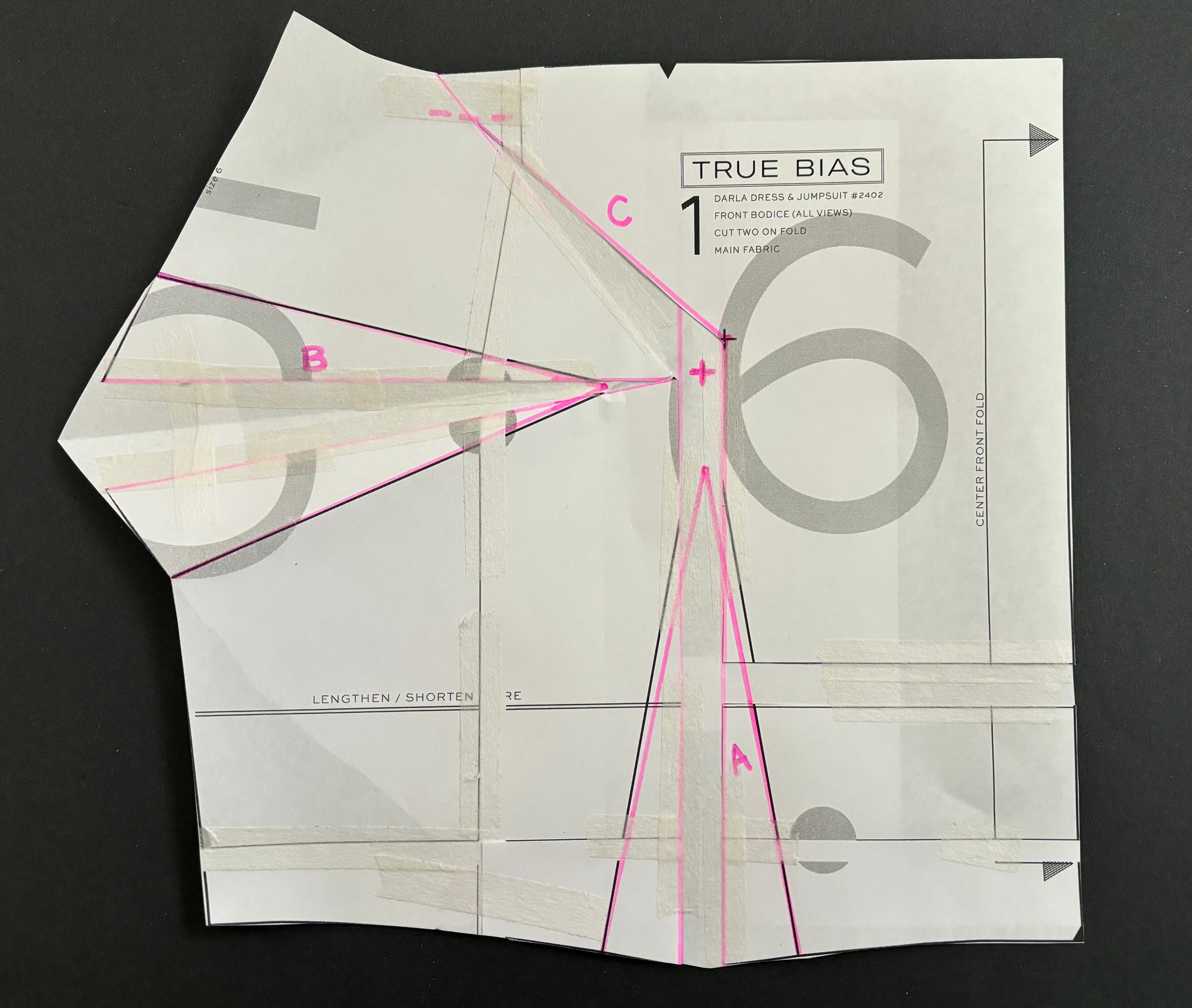 Bust Adjustments for the Darla Pattern
