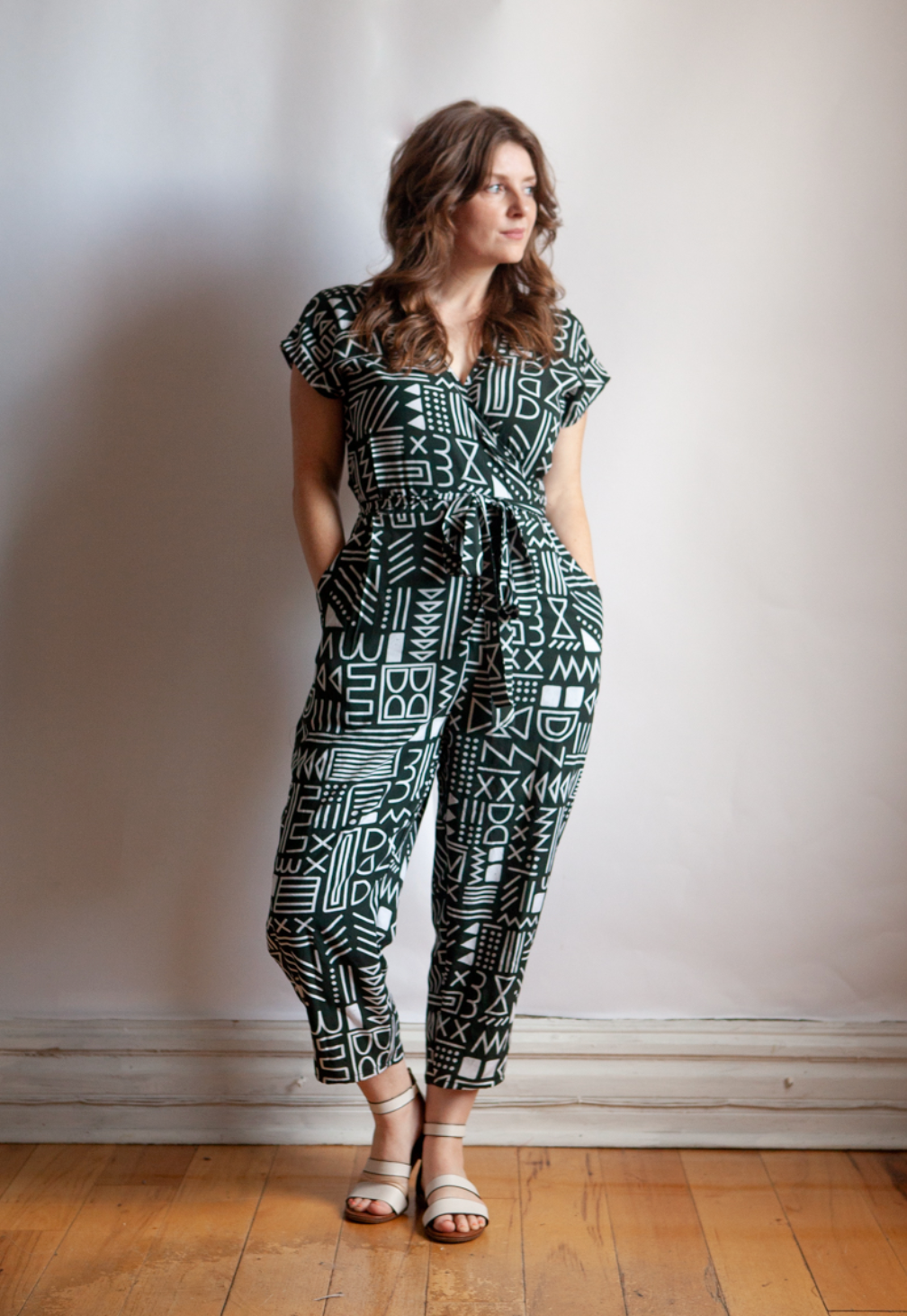 Zadie Jumpsuit in Geo Print