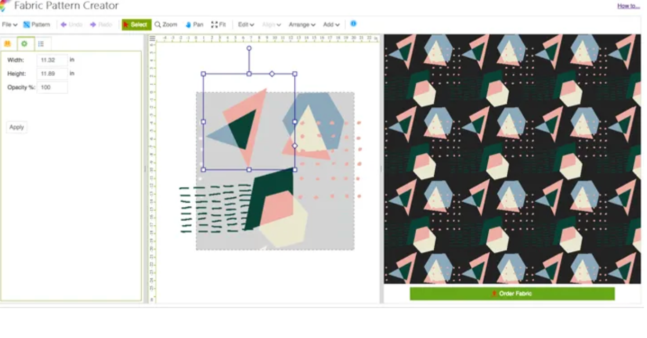 DESIGNING A REPEATING PATTERN FOR FABRIC