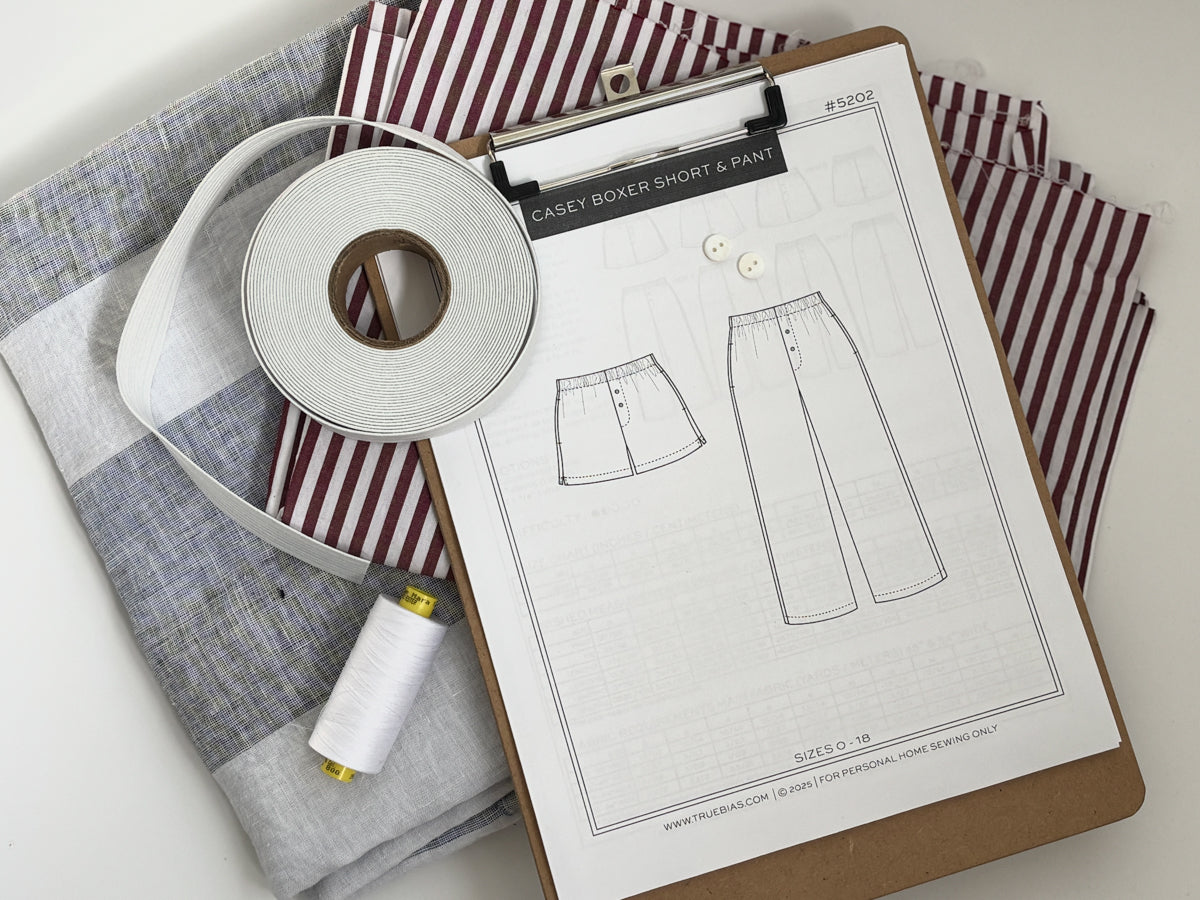 Fabric and Notions for the Casey Pattern